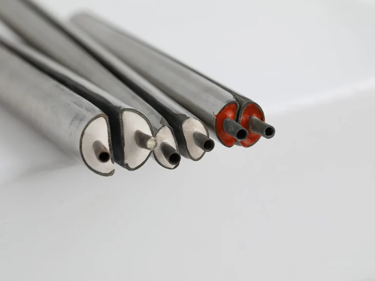 Verguss bei gespaltenen Heizpatronen